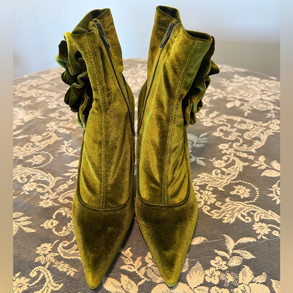 Jeffrey Campbell Velvet Booties - Picture 2 of 3